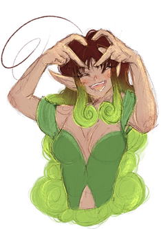 Halfbody slightly rendered